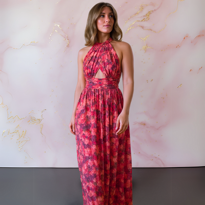 Threadanova | Vera Elegant floral print dress