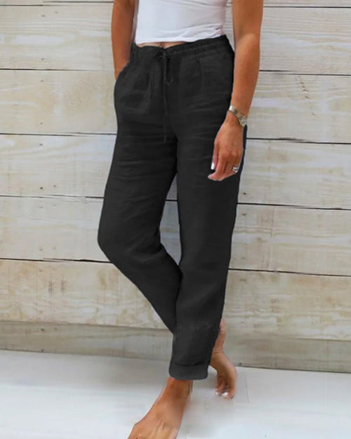 Threadanova | Casual Pants with Drawstrings