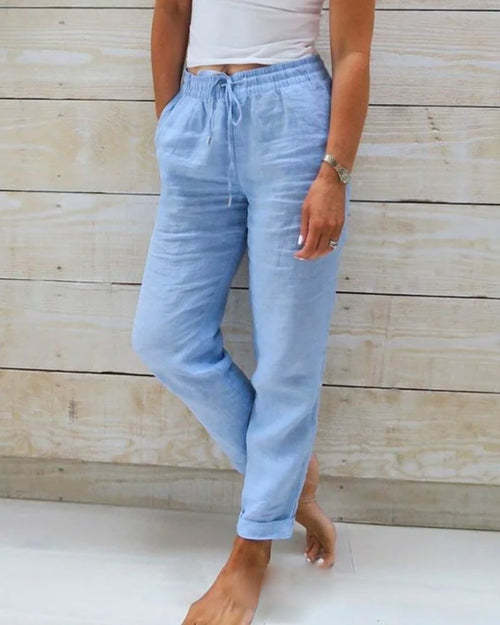 Threadanova | Casual Pants with Drawstrings