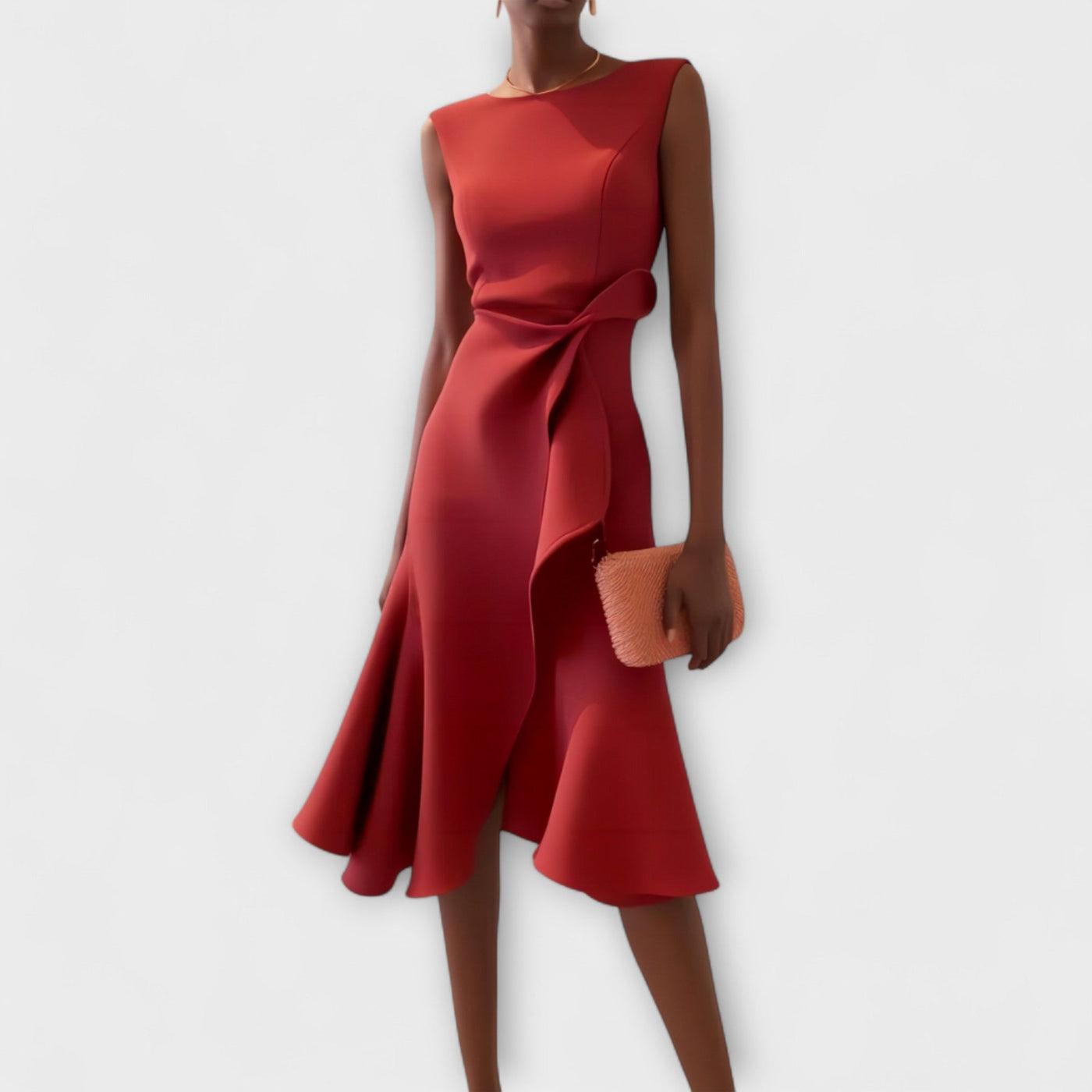Threadanova | Asymmetric Midi Dress