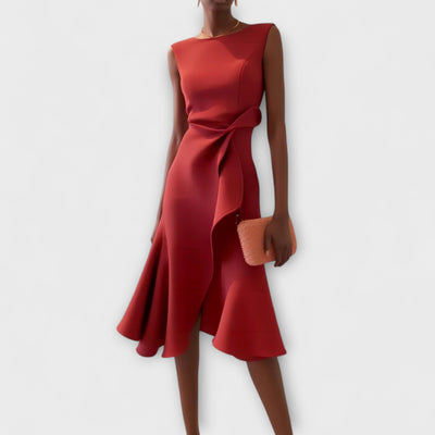 Threadanova | Asymmetric Midi Dress