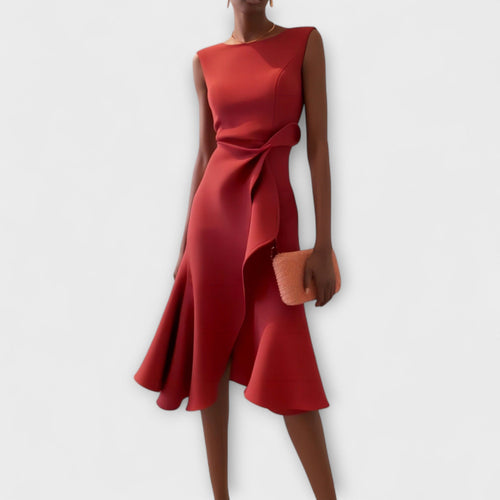 Threadanova | Asymmetric Midi Dress