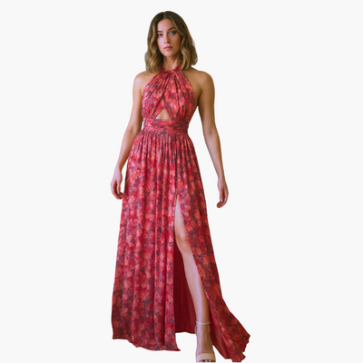 Threadanova | Vera Elegant floral print dress