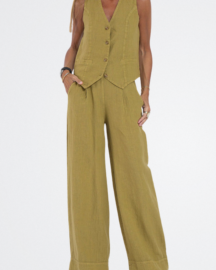 Threadanova | Elegant Linen Two-Piece