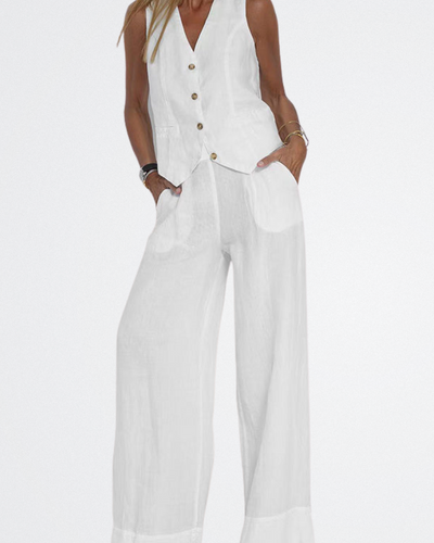 Threadanova | Elegant Linen Two-Piece