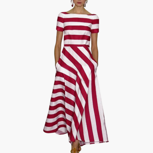 Threadanova | Light & Flowy Striped Dress