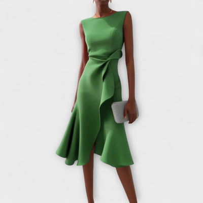 Threadanova | Asymmetric Midi Dress
