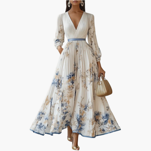 Threadanova | Elegant Pleated Dress