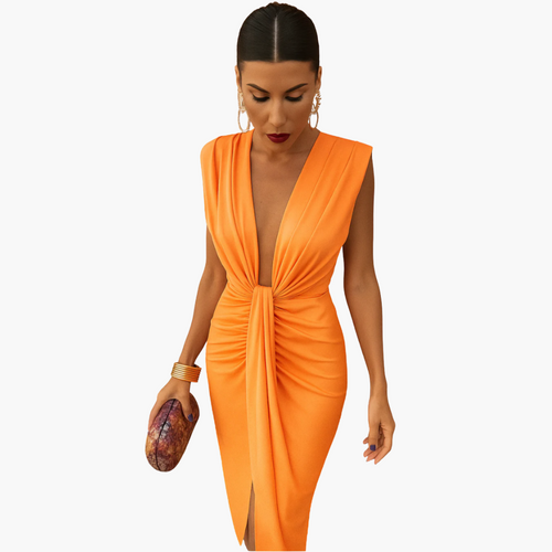 Threadanova | Robe Longue Femme Plissée