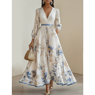 Threadanova | Elegant Pleated Dress