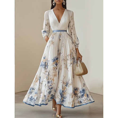 Threadanova | Elegant Pleated Dress