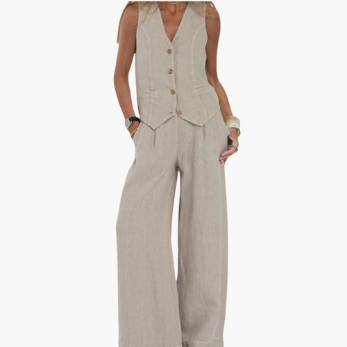 Threadanova | Elegant Linen Two-Piece