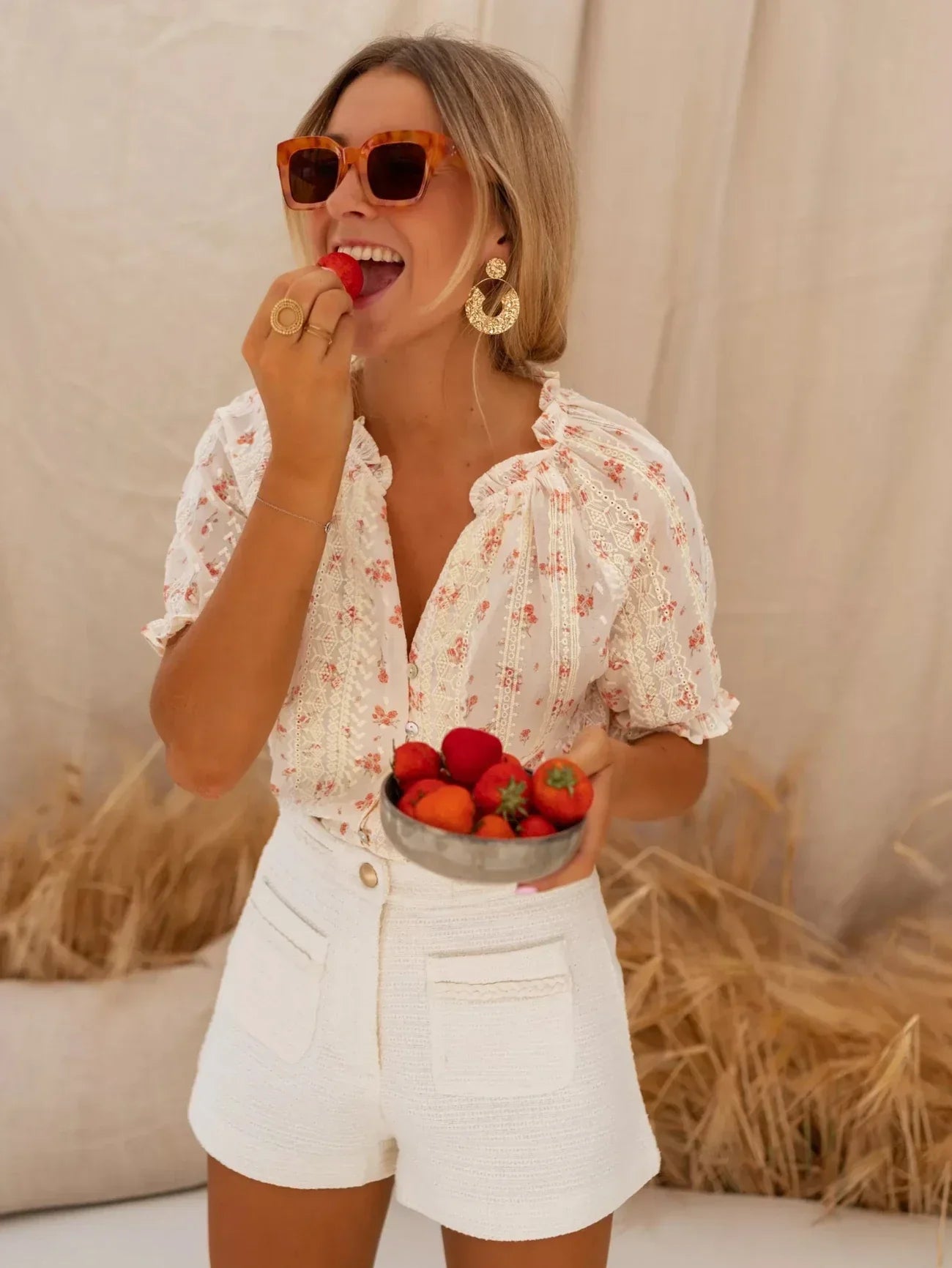 Threadanova | Summer-Charm Floral Blouse
